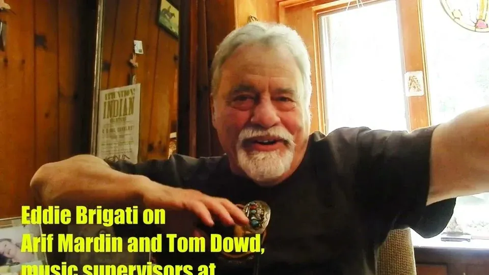 Still from the interview clip: EDDIE BRIGATI on Rascals co-producers Arif Mardin & Tom Dowd
